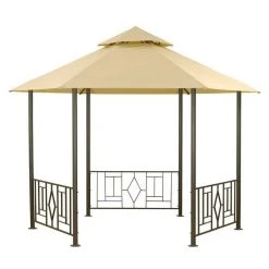 Gazebo Spare Parts Ltd Patio Gazebo Parts Canopy For 3.5m Hexagonal Camelot Deluxe Arbour Patio Gazebo - Two Tier