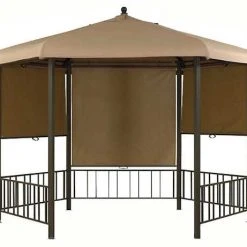Gazebo Spare Parts Ltd Canopy For 3.3m Hexagonal Camelot Regal Roller Blind Patio Gazebo - Single Tier