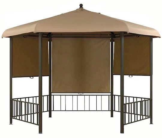Gazebo Spare Parts Ltd Canopy For 3.3m Hexagonal Camelot Regal Roller Blind Patio Gazebo - Single Tier 3 Gazebo Spare Parts Ltd Canopy For 3.3m Hexagonal Camelot Regal Roller Blind Patio Gazebo - Single Tier