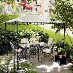 Gazebo Spare Parts Ltd Canopy For 3m X 3m Homebase Lucca Patio Gazebo - Two Tier Patio Gazebo Parts