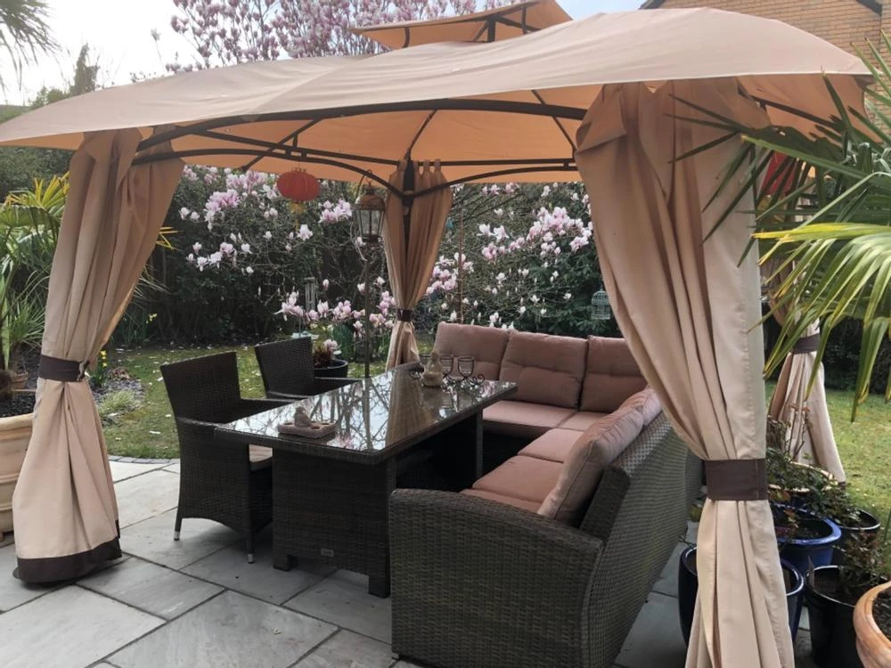 Gazebo Spare Parts Ltd Patio Gazebo Parts Canopy For 3m JTF Burano Patio Gazebo (327cm Actual Width) - Two Tier 4 Gazebo Spare Parts Ltd Patio Gazebo Parts Canopy For 3m JTF Burano Patio Gazebo (327cm Actual Width) - Two Tier