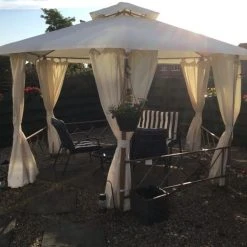 Gazebo Parts Shop 8 Gazebo Spare Parts Ltd Side Panel Set For 4m Hexagonal/Round Patio Gazebo - Set Of 6 - Universal