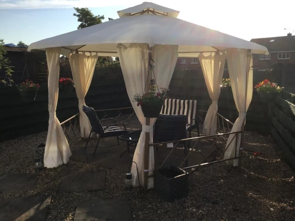 Gazebo Spare Parts Ltd Side Panel Set For 4m Hexagonal/Round Patio Gazebo - Set Of 6 - Universal 4 Gazebo Spare Parts Ltd Side Panel Set For 4m Hexagonal/Round Patio Gazebo - Set Of 6 - Universal