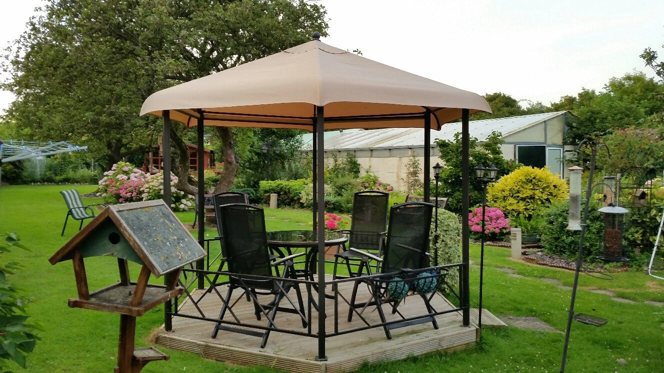 Gazebo Spare Parts Ltd Canopy For 3.3m Hexagonal Patio Gazebo - Single Tier Patio Gazebo Parts 4 Gazebo Spare Parts Ltd Canopy For 3.3m Hexagonal Patio Gazebo - Single Tier Patio Gazebo Parts