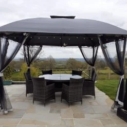 Gazebo Spare Parts Ltd Canopy For 3.5m X 3.5m The Range Sicily Patio Gazebo - Two Tier Patio Gazebo Parts