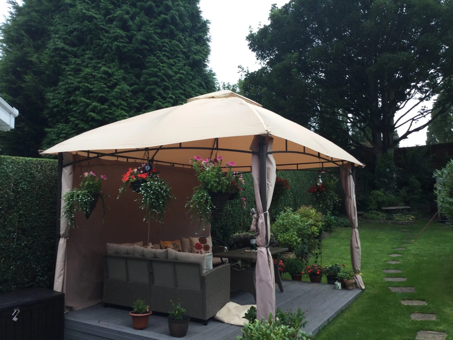 Gazebo Spare Parts Ltd CLEARANCE - Canopy For 3m X 3.6m Homebase Dome Patio Gazebo - Two Tier 5 Gazebo Spare Parts Ltd CLEARANCE - Canopy For 3m X 3.6m Homebase Dome Patio Gazebo - Two Tier