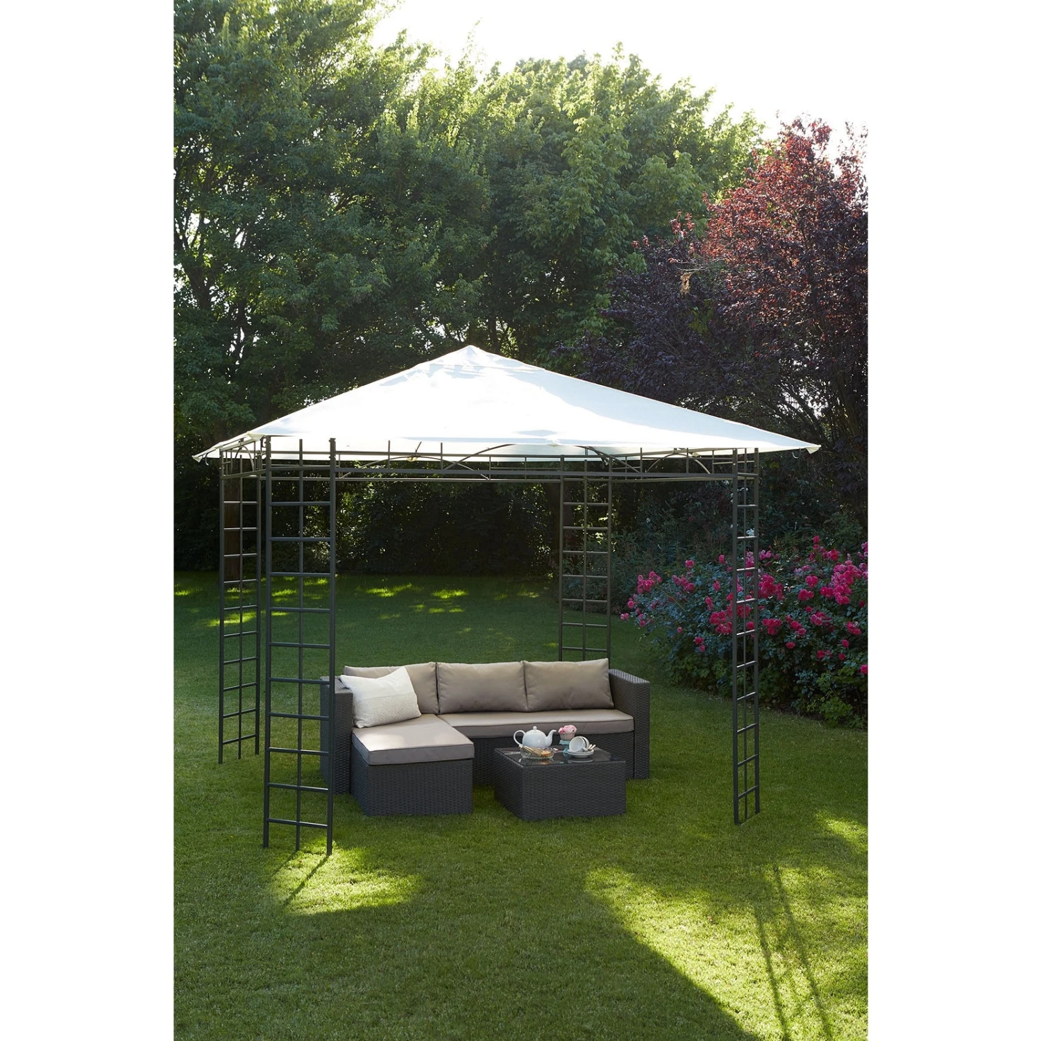 Gazebo Spare Parts Ltd Canopy For 3m X 3m Homebase Marquee Patio Gazebo - Single Tier 4 Gazebo Spare Parts Ltd Canopy For 3m X 3m Homebase Marquee Patio Gazebo - Single Tier