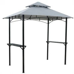 Gazebo Spare Parts Ltd Canopy For 2.5m X 1.5m Homebase BBQ Patio Gazebo - Two Tier Patio Gazebo Parts